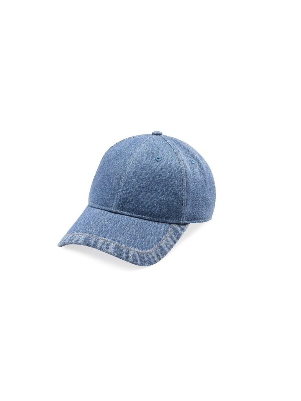 RAG & BONE Miramar adjustable cotton denim women's baseball cap hat - Blue